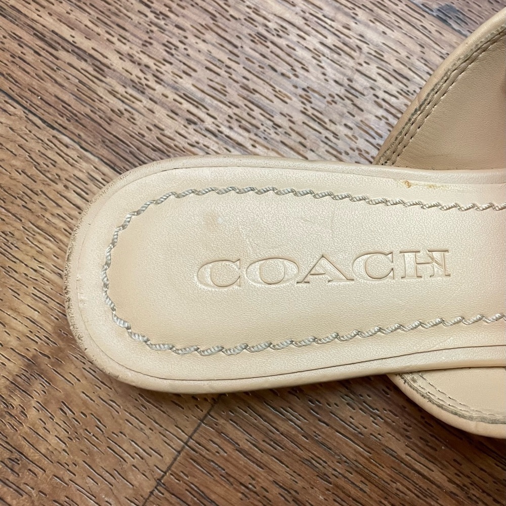 Coach Stassi Rafia Slides Mules - Picture 8 of 12